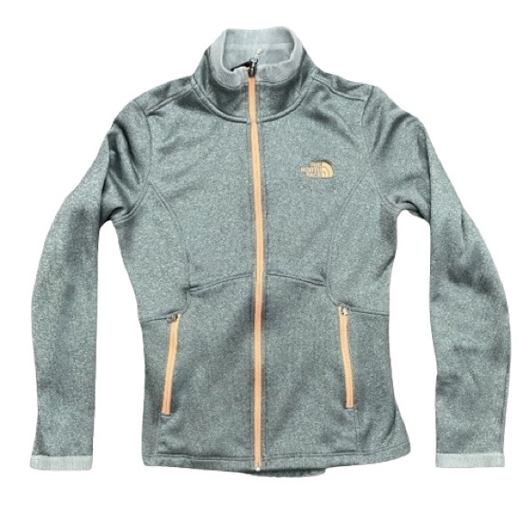 The North Face Jackets & Blazers - The North Face Jacket Womens Small Grey Peach Athletic Outdoor Full Zip